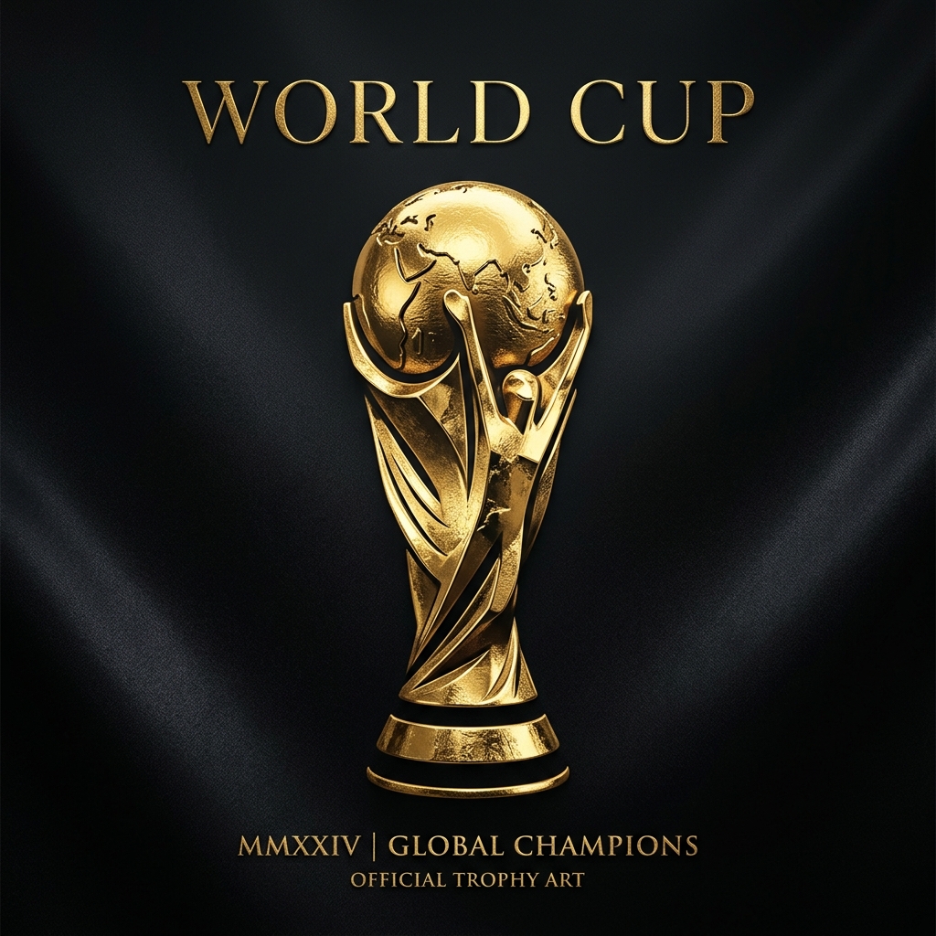 Golden Cup Trophy Graphic