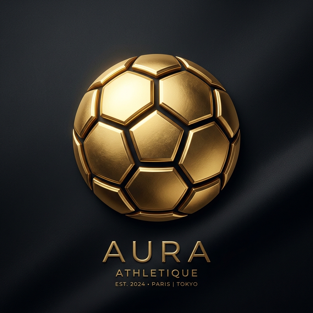 Golden Soccer Ball Graphic